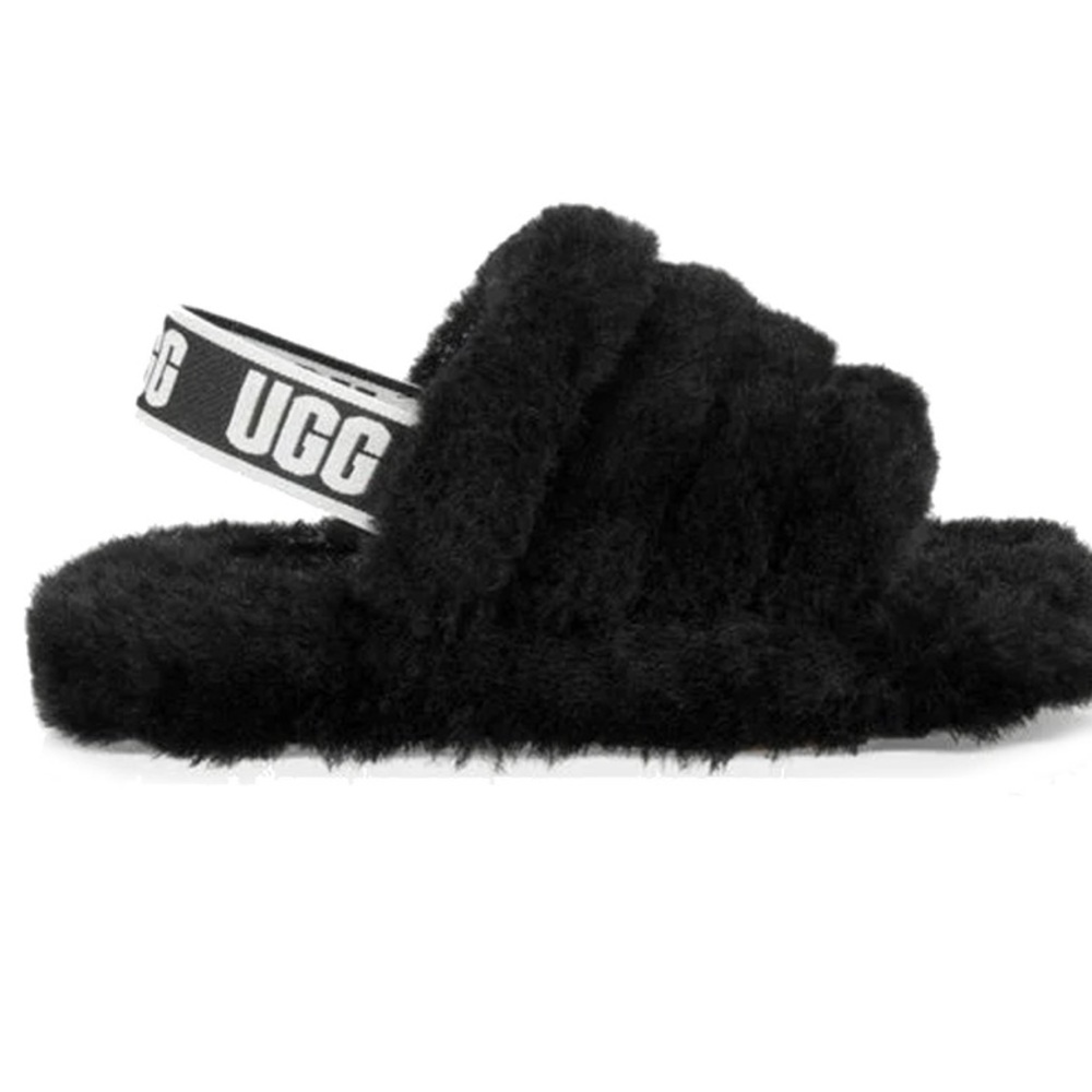 UGG black slides size 8.5 - like new